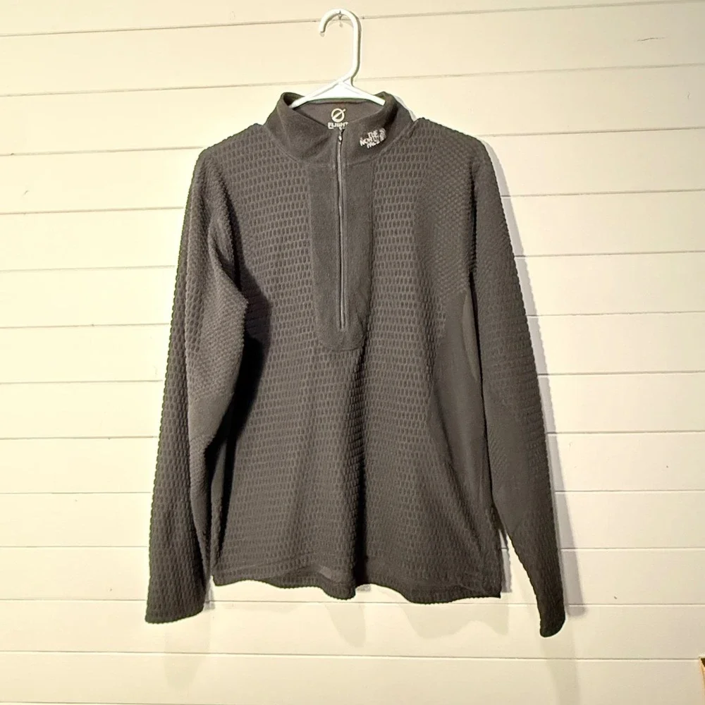 The North Face Flight Series Mens Black 1/2 Zip Pullover Fleece Large Reversible